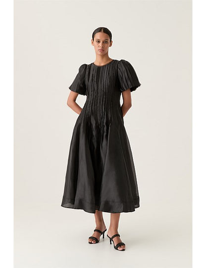AJE - Nova Pleated Midi Dress (AU 14)