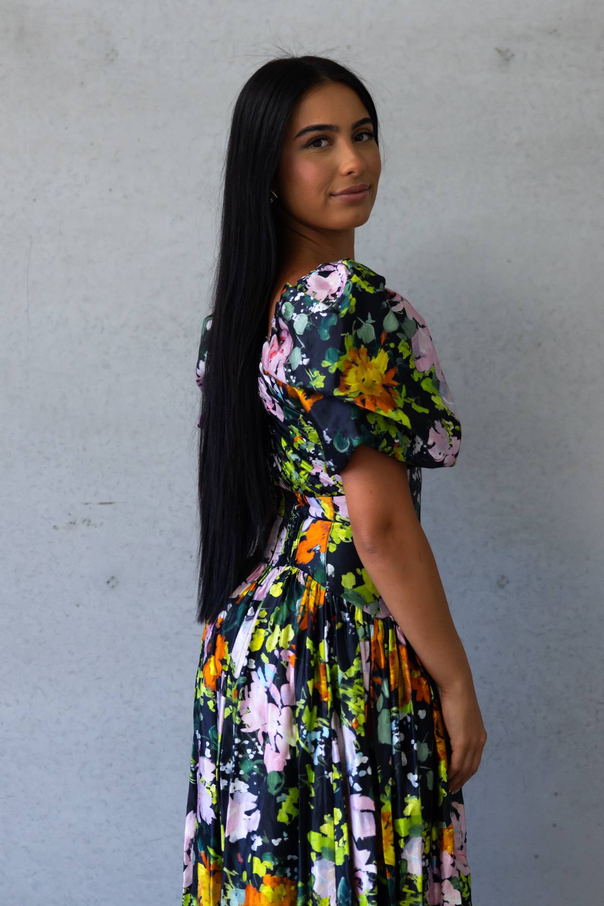 AJE - Gabrielle Plunge Midi Dress (AU 6)