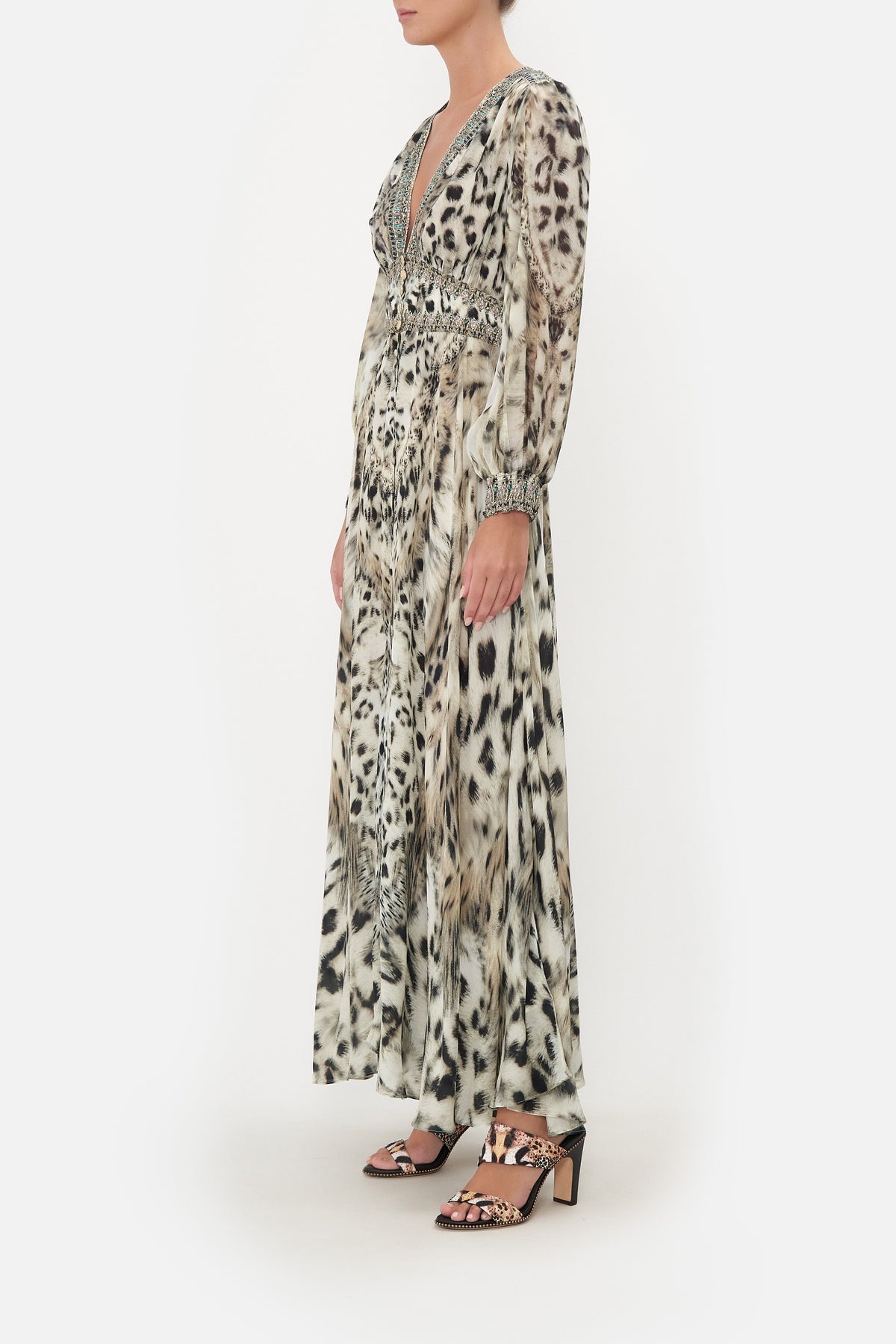 CAMILLA - Button Dress with Shaped Waistband (S - AU 10)