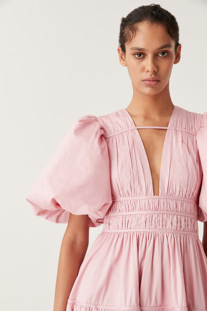 AJE - Fallingwater Ruched Midi Dress (AU 12)