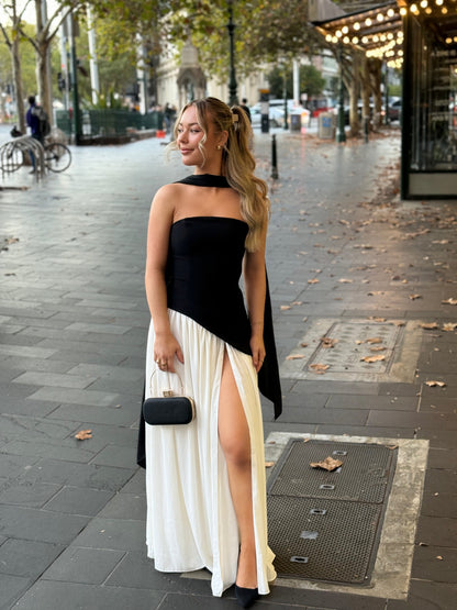 babyboo black and white dress BABYBOO