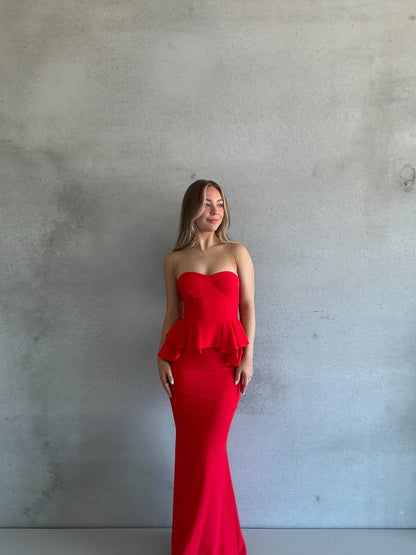 SHEIKE - Strapless Pendulum Maxi Dress (AU 8)