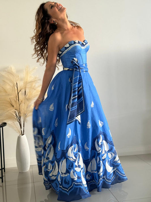 ZIMMERMANN - High Tide Eyelet Maxi Dress (AU 8/10)