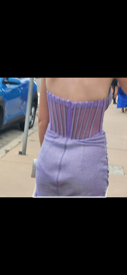 NICOLETTA - Purple maxi dress (AU 6/8)