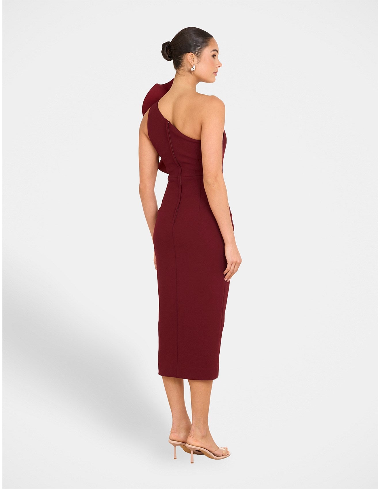PILGRIM - Elise Asymmetric Midi Dress (AU 14)