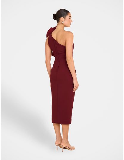 PILGRIM - Elise Asymmetric Midi Dress (AU 14)