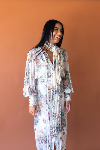 ZIMMERMANN - Wavelength scallop midi dress (1)