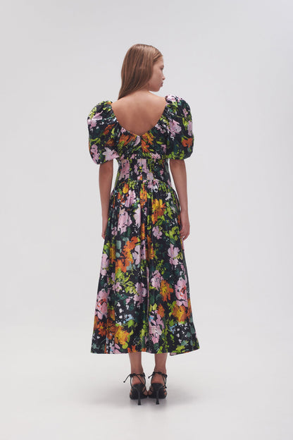 AJE - Gabrielle Plunge Midi Dress (AU 6)