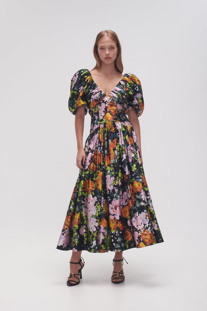 AJE - Gabrielle Plunge Midi Dress (AU 6)