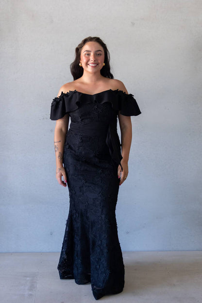 PIZAZZ - Scarlett off shoulder Maxi dress (AU 10/12)
