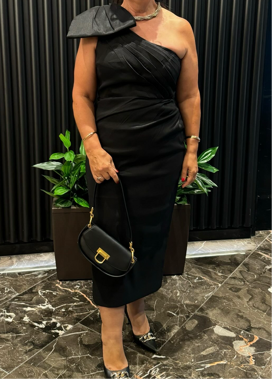 RACHEL GILBERT - Taffeta midi dress (AU 14)