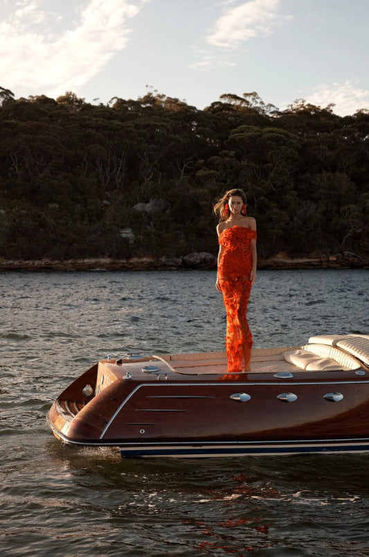 ALAMOUR THE LABEL - Florentina Dress in Red