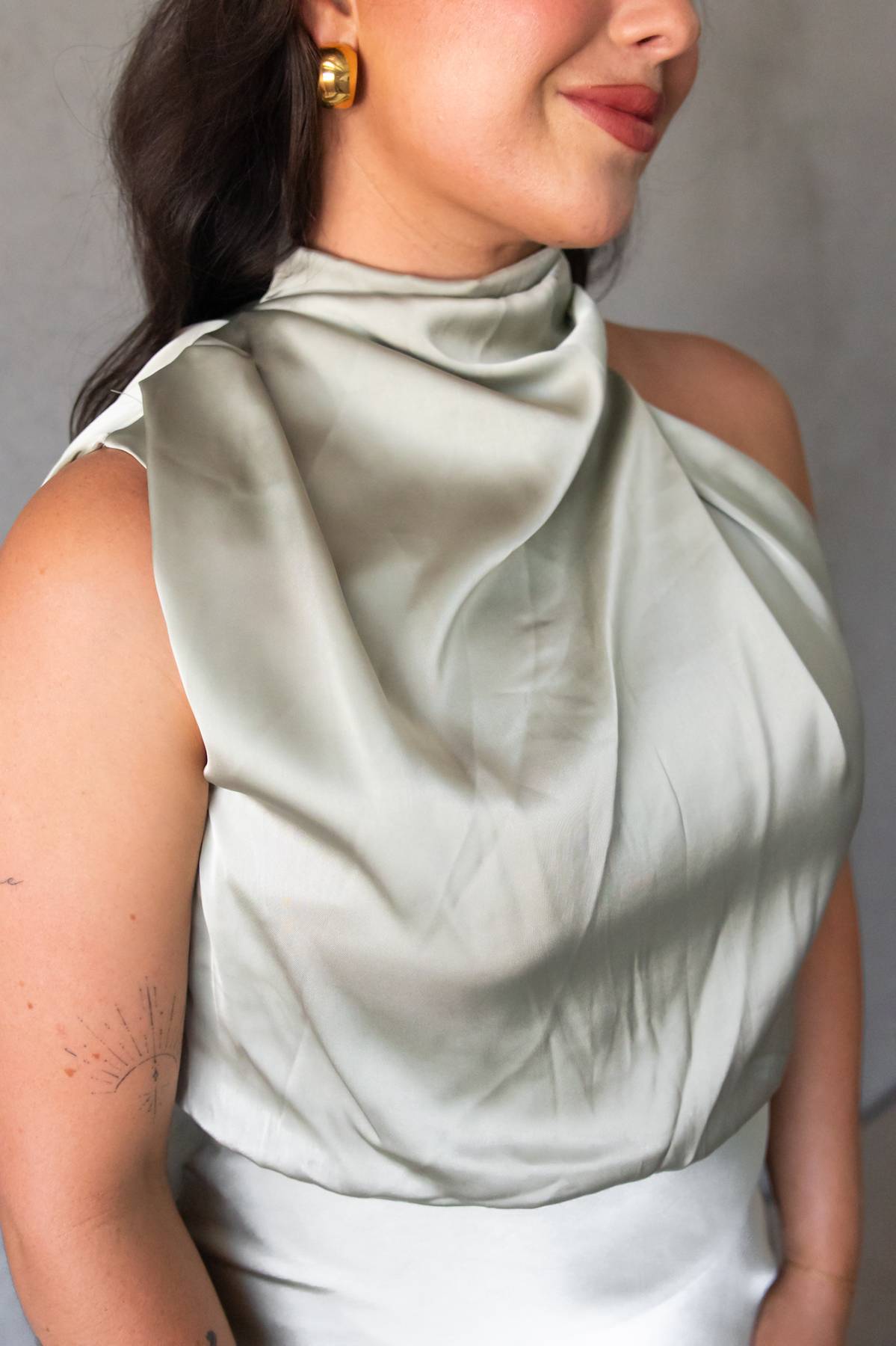 HELLO MOLLY - Switch Over Satin Maxi Dress (AU 10)