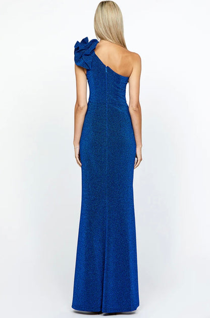 BARIANO - Kristi One Shoulder Gown in Cobalt Blue (AU 16)
