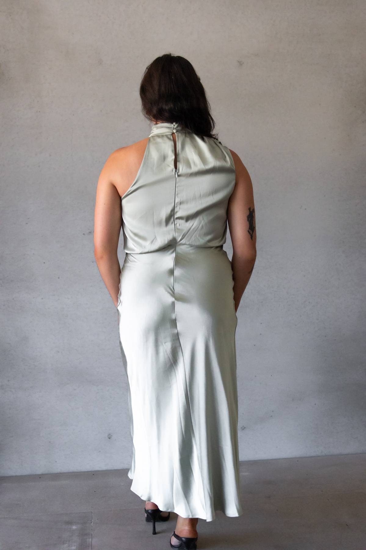 HELLO MOLLY - Switch Over Satin Maxi Dress (AU 10)