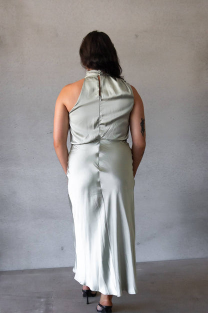 HELLO MOLLY - Switch Over Satin Maxi Dress (AU 10)