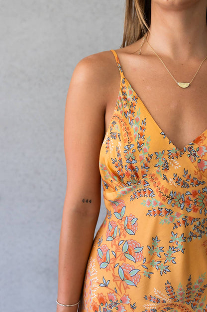 TIGERLILY - Manipura Dixie Midi Slip Dress (AU 10)
