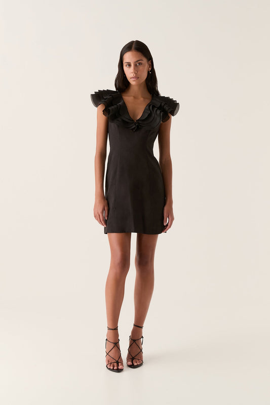 AJE - Charmed Plunge Mini Dress (AU 10)