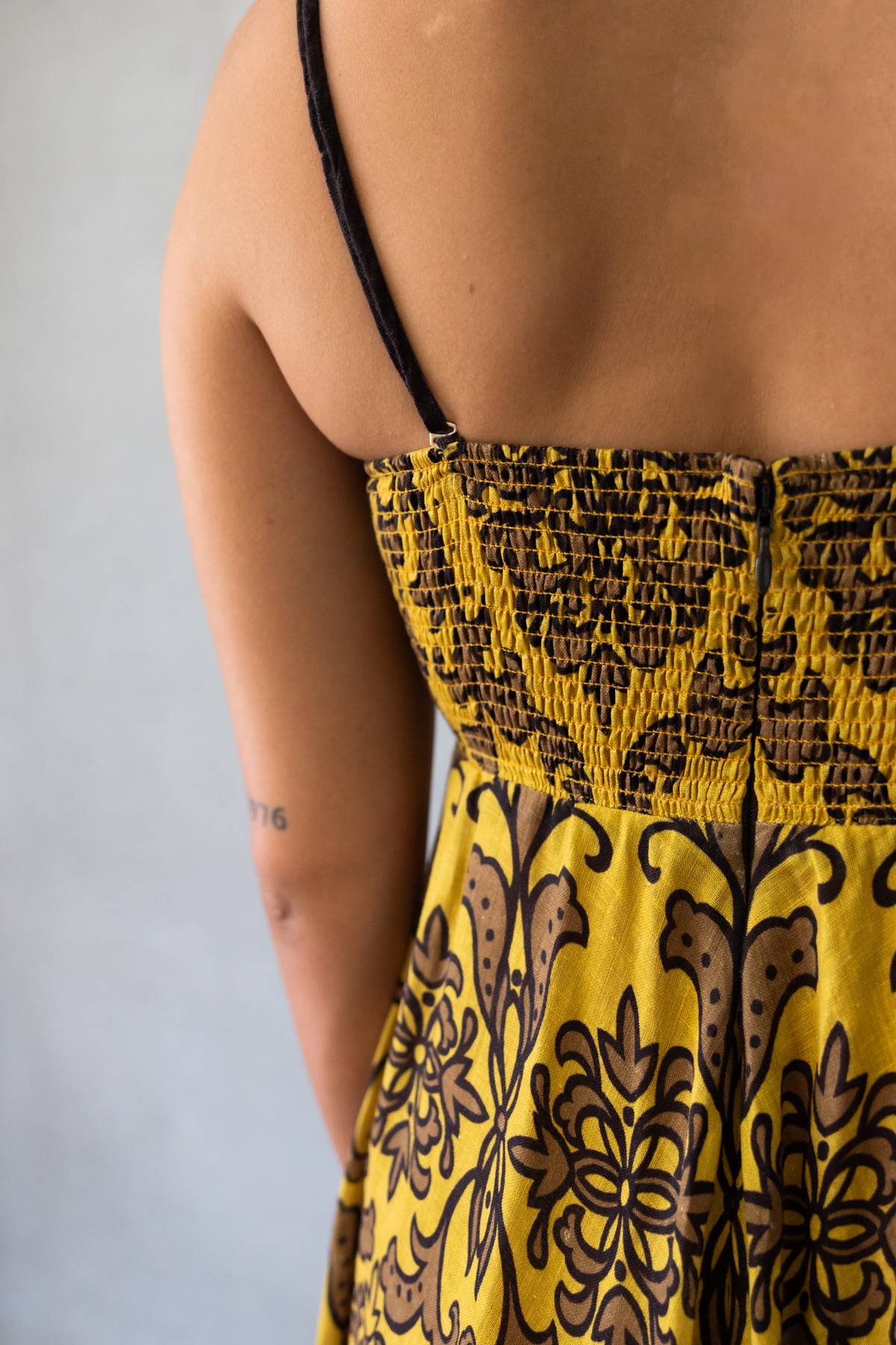 ZIMMERMANN - Printed Linen midi dress (1)