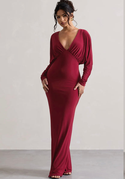 CLUB LONDON - Ruth Dress in Berry (AU 12/14)