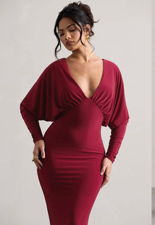 CLUB LONDON - Ruth Dress in Berry (AU 12/14)