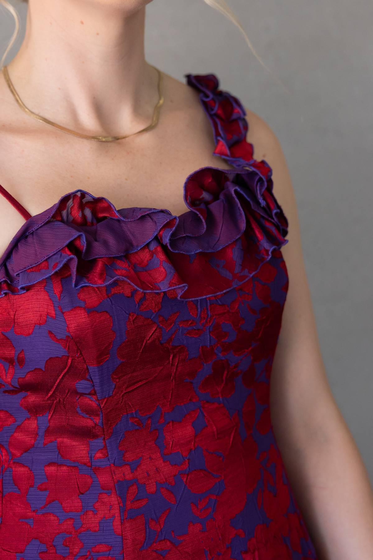 BAROMETER - Red & Purple Mini dress (AU 10)