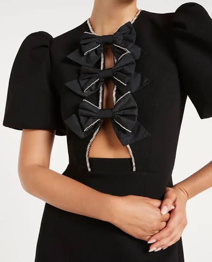 REBECCA VALLANCE - Katie mini Bow dress (AU 10)