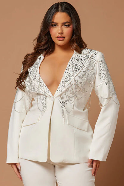 Juliette Embellished Blazer Suit Set