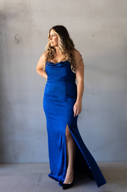 BARIANO - Stephanie Draped Cowl Gown (AU 14)