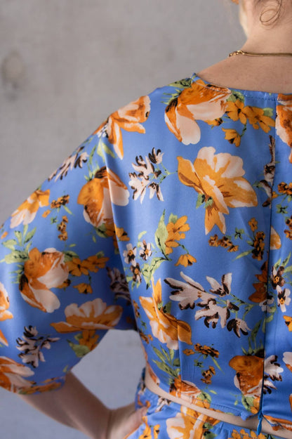 FOR SALE - HERE COMES THE SUN - Floral Midi dress (AU 10)