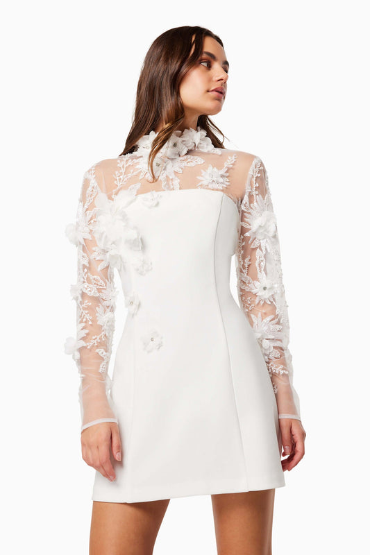 ELLIATT - Damaris 3D Beade Mesh Mini Dress