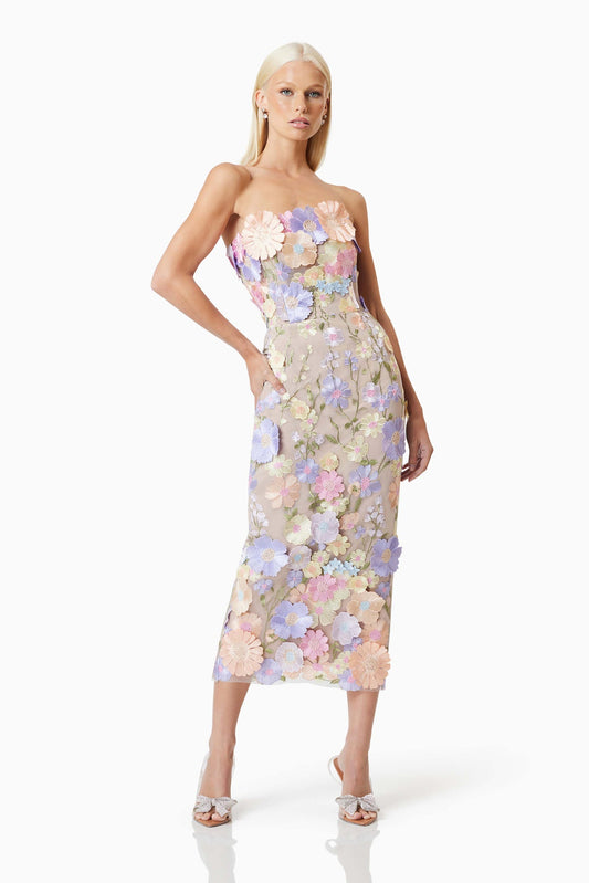 ELLIATT - Helena Strapless Midi Dress