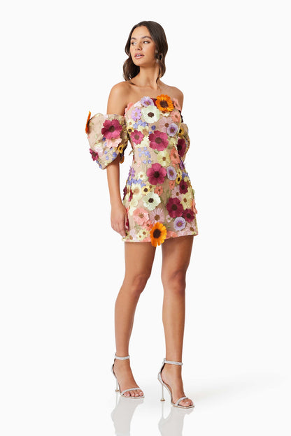 ELLIATT - Perry Floral Embellished Mini Dress (M)