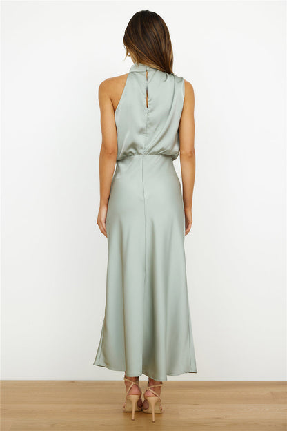 HELLO MOLLY - Switch Over Satin Maxi Dress (AU 10)