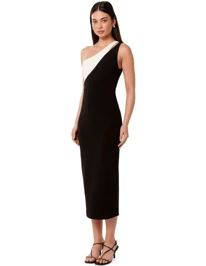 FOREVER NEW - Toni Colour Block Midi Dress (AU 14)