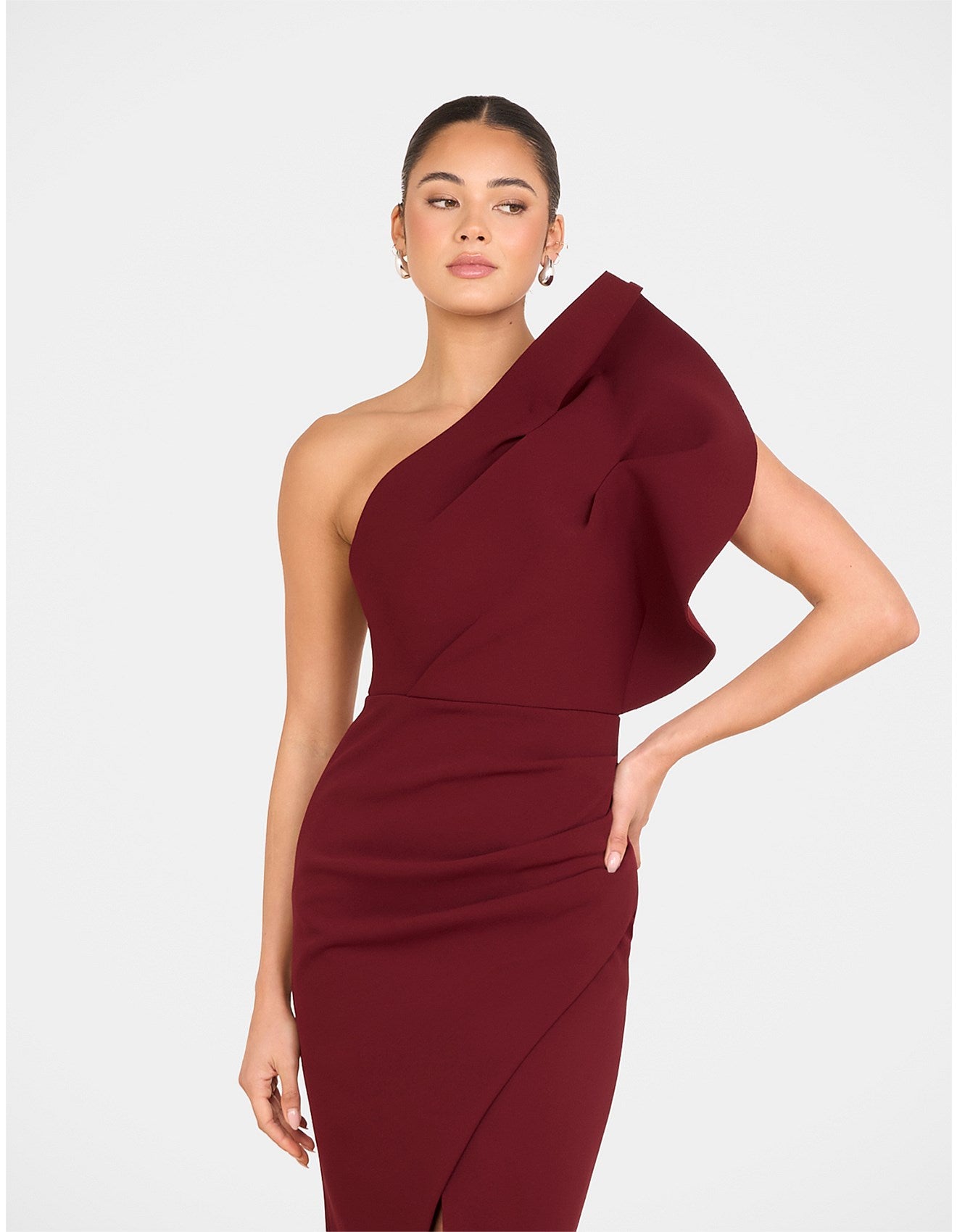 PILGRIM - Elise Asymmetric Midi Dress (AU 14)