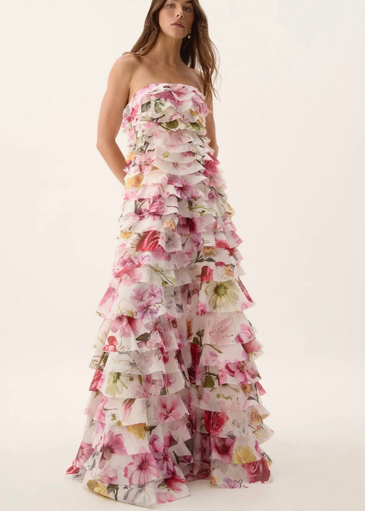 AJE - Fleur Pleated Gown (Size 8)