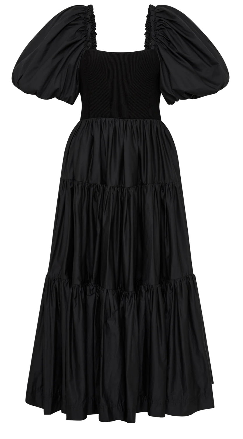 AJE - Casa Puff Sleeve Midi Dress (AU 12)