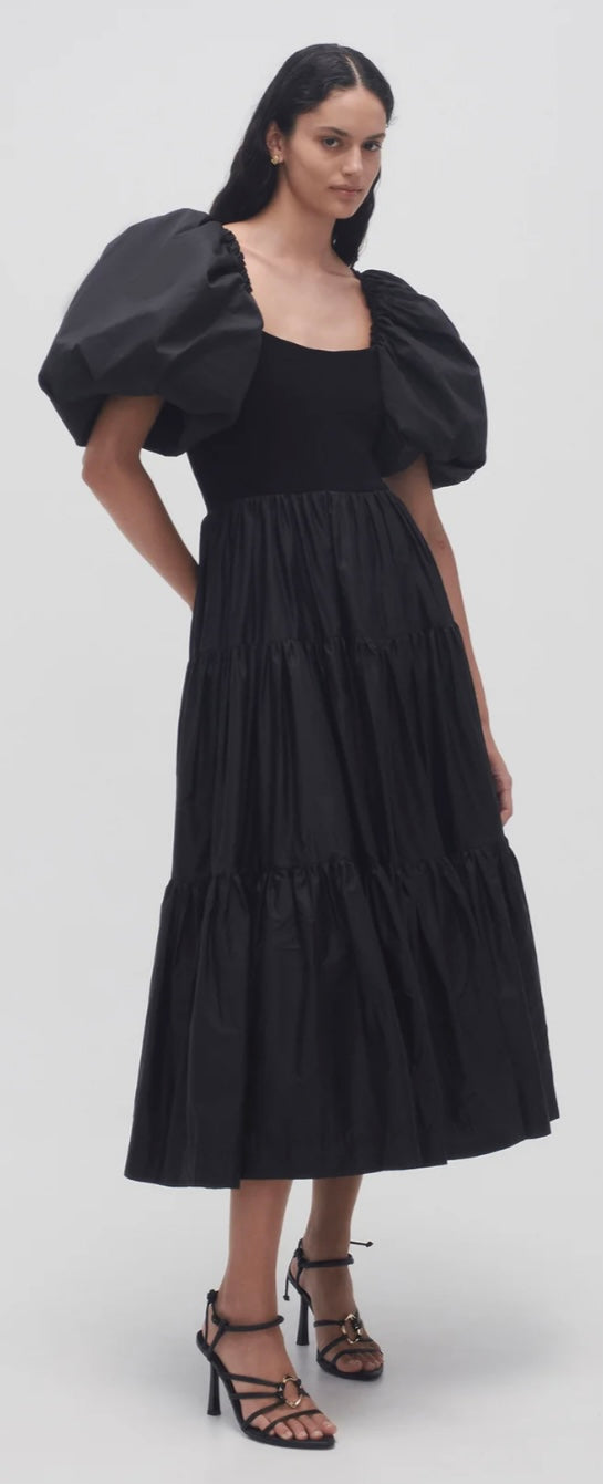 AJE - Casa Puff Sleeve Midi Dress (AU 12)