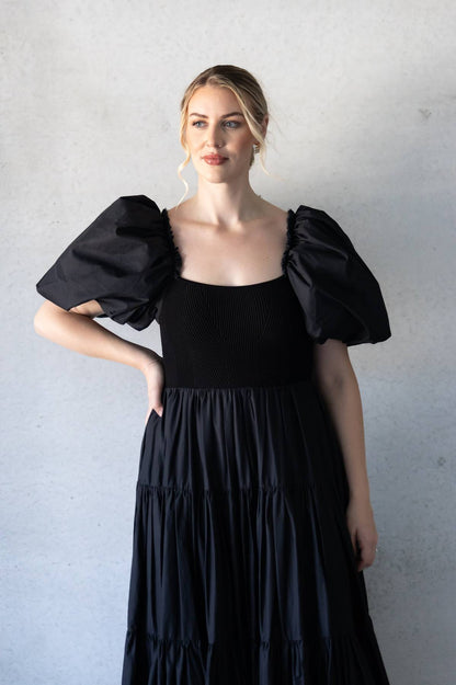 AJE - Casa Puff Sleeve Midi Dress (AU 12)