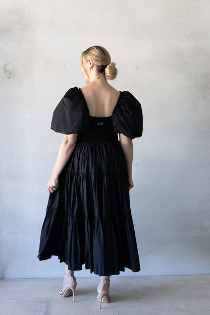 AJE - Casa Puff Sleeve Midi Dress (AU 12)