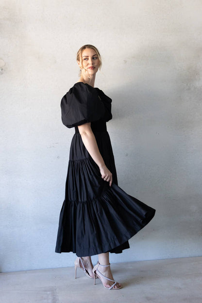 AJE - Casa Puff Sleeve Midi Dress (AU 12)