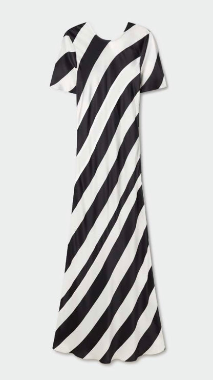 SILK LAUNDRY - Short Sleeve Bias Dress (Size 14/XL)