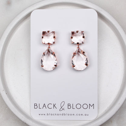 BLACK & BLOOM - Sanremo Earrings in Rose Gold - For Sale