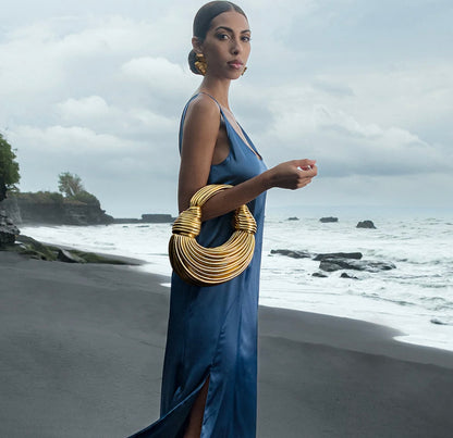 Amanda Handbag in Gold - For Hire