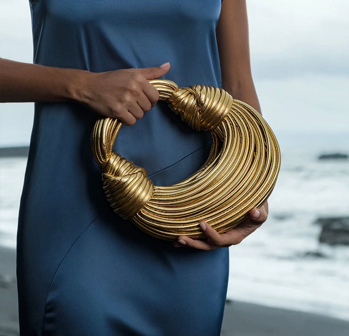VERANO HILL - Amanda Handbag in Gold - For Hire