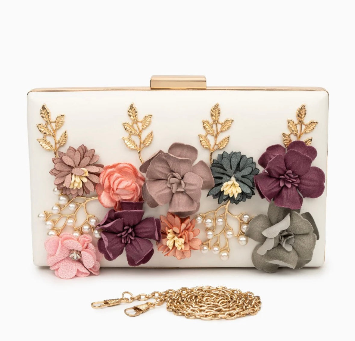 VERANO HILL - Juliet Flower Clutch Bag - For Hire