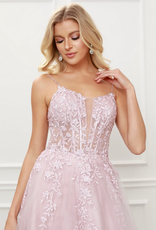 WENDY-ANN - Formal Dress in Blush