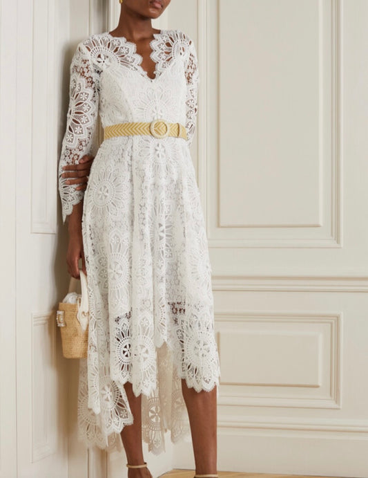 ZIMMERMANN - Chintz Dolly Lace Midi Dress (AU 10/12)